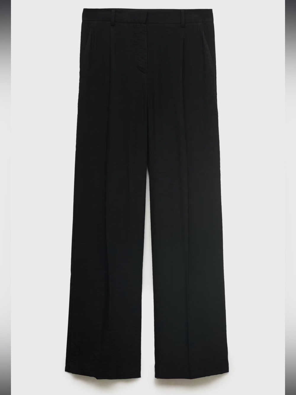 Mango Wide-Leg Pleated Trousers